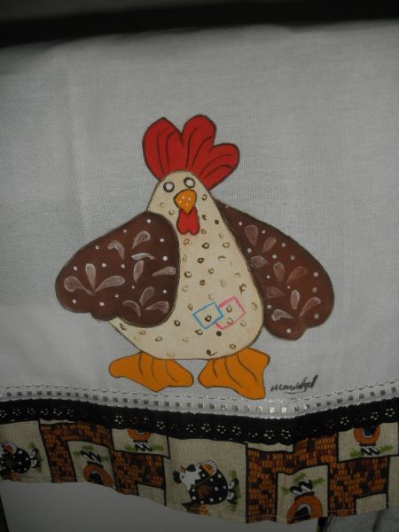 panos de pratos pintados